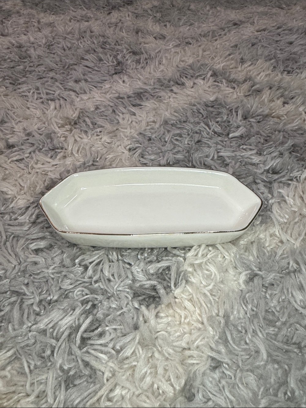 White Ceramic Trinket Dish